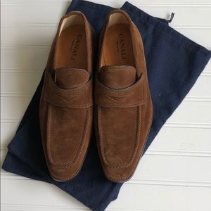 Canali Dress Suede Loafers